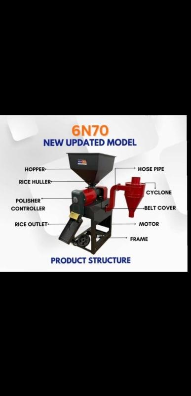  6n70 rice mill machine 